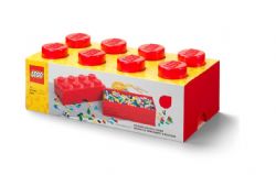 BRIQUE DE RANGEMENT LEGO 8 BOUTONS  - ROUGE